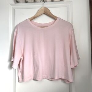 The Babaton Group Pink Crop T M